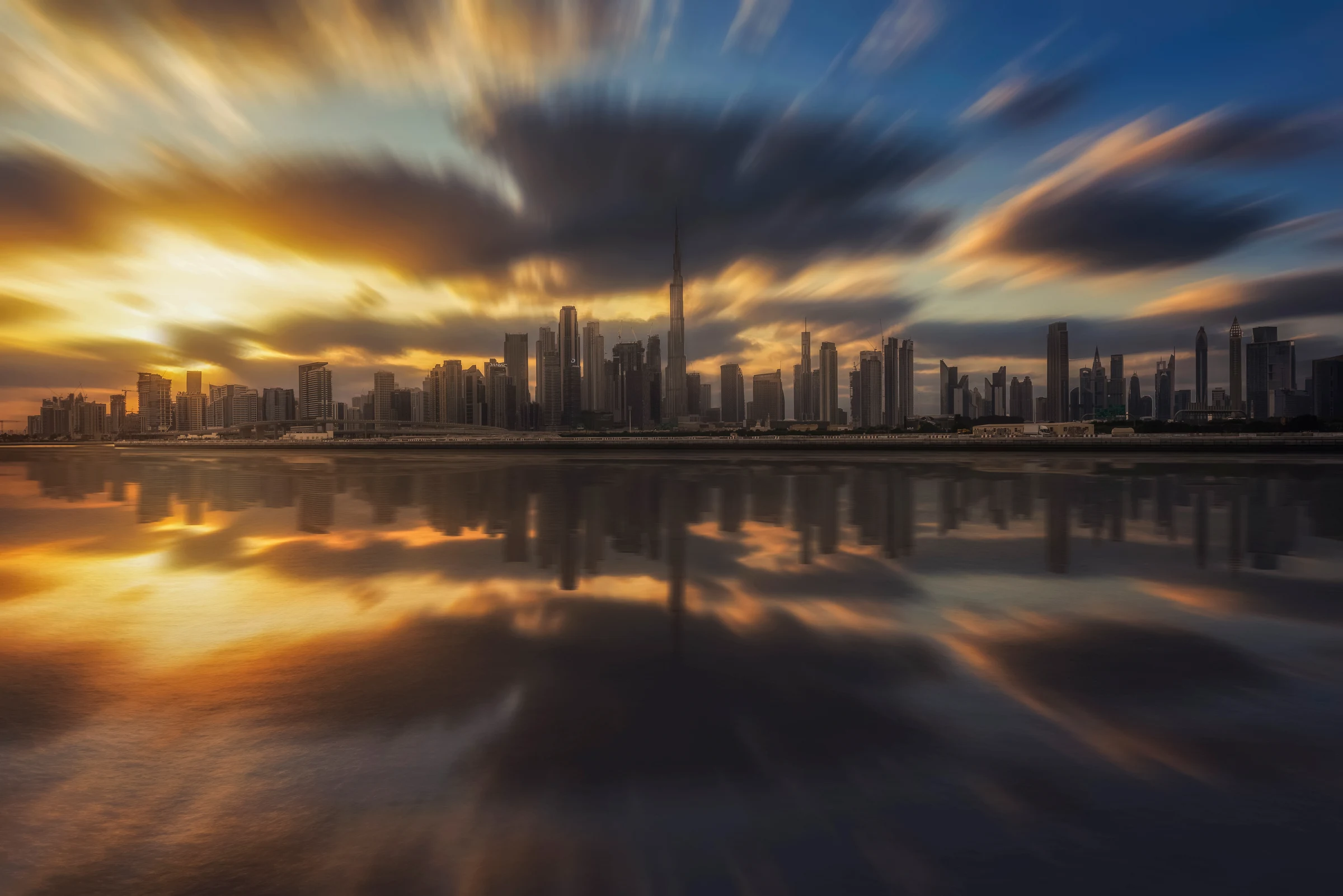 Dubai Skyline Sunset — fine art photograph from the Dubai collection