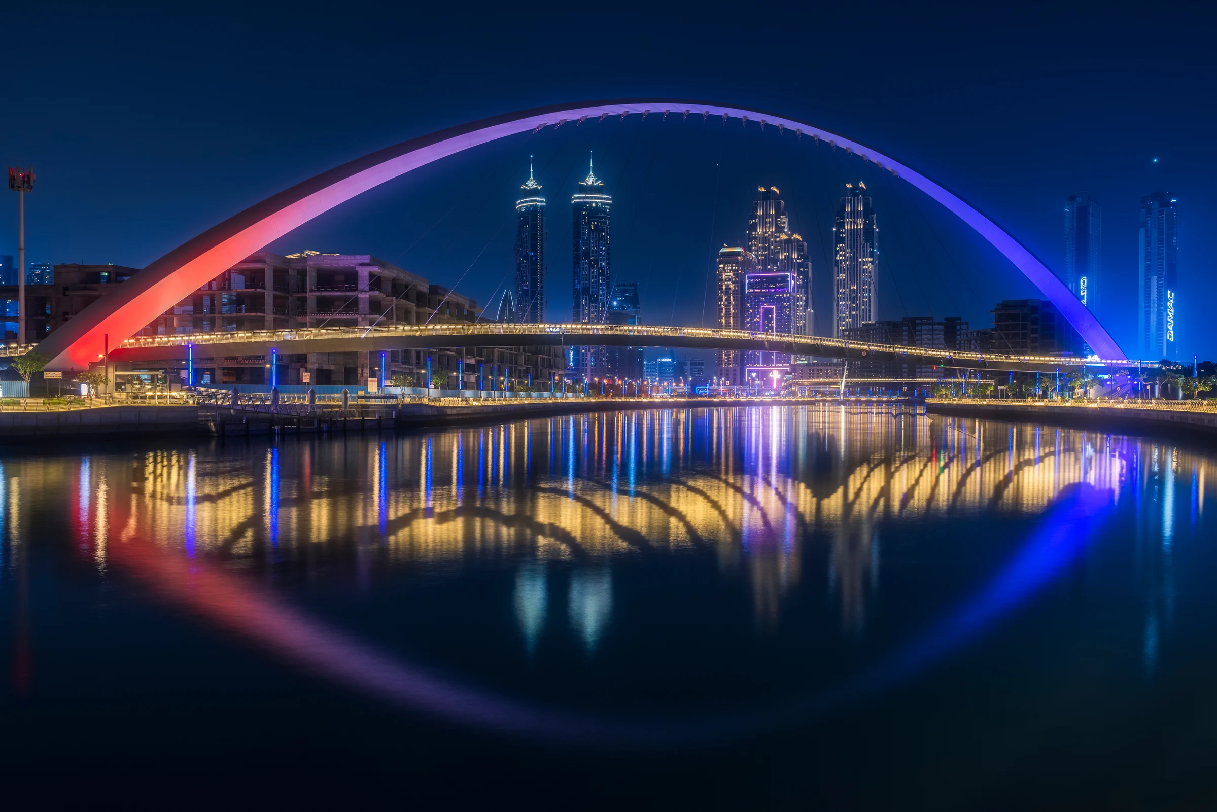 Tolerance Bridge Night — fine art photograph from the Dubai collection